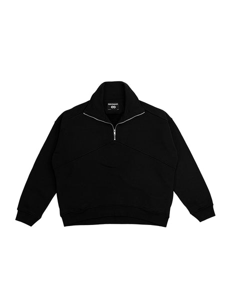 トップス 9090 Logo Half - Zip Sweat Black size L Saint Laurent Half-Zip Sweatshirt | Saks Fifth Avenue